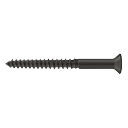 Dendesigns 2.5 in. Wood Screw No. 12; Oil Rubbed Bronze - Solid Brass DE575213